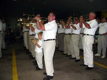 The Horn section performs at Fox Valley.