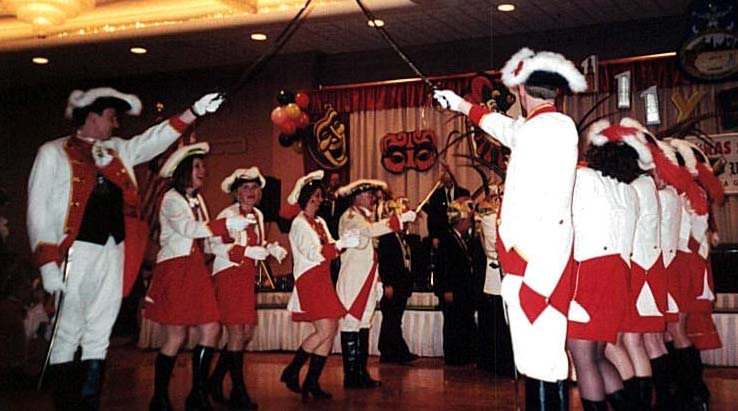 The Prinzen Garde on the dance floor.