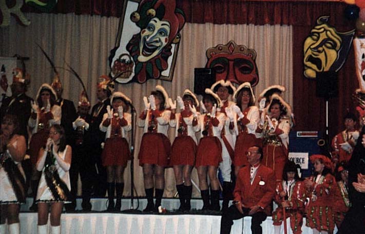 The Prinzen Garde on the stage.